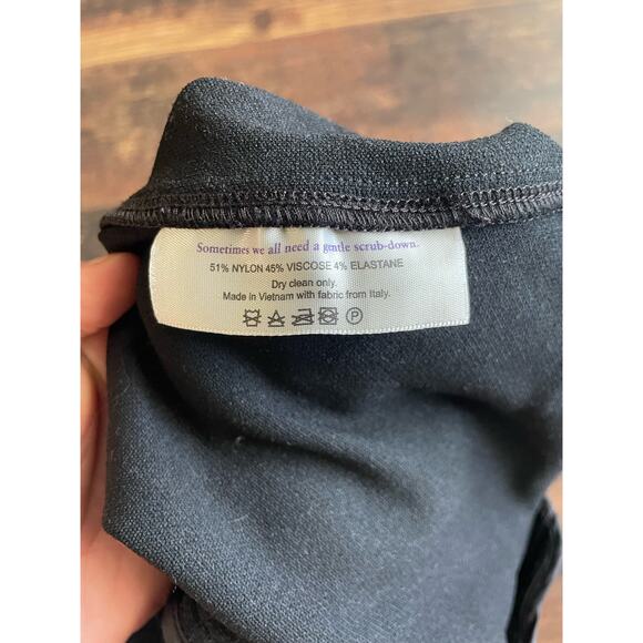 MM LaFleur Lydia Dress Mini Fitted Sleeveless Knit Gray Twist Strap Stretch 8 - Picture 7 of 13